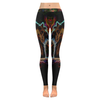 Scottish Terrier Glow Design 2 Low Rise Leggings (Invisible Stitch) (Model L05) - TeeAmazing