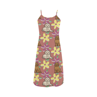 Labradoodle Flower Alcestis Slip Dress - TeeAmazing