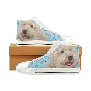 Labradoodle White Men’s Classic High Top Canvas Shoes - TeeAmazing