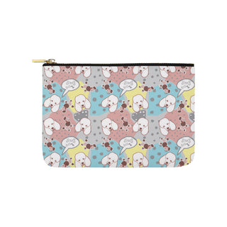 Poodle Pattern Carry-All Pouch 9.5x6 - TeeAmazing