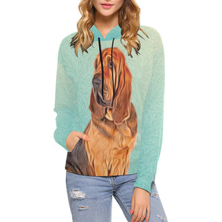 Bloodhound Lover All Over Print Hoodie for Women - TeeAmazing