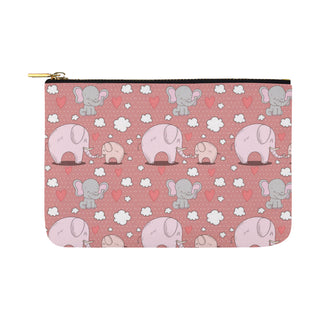 Elephant Pattern Carry-All Pouch 12.5x8.5 - TeeAmazing