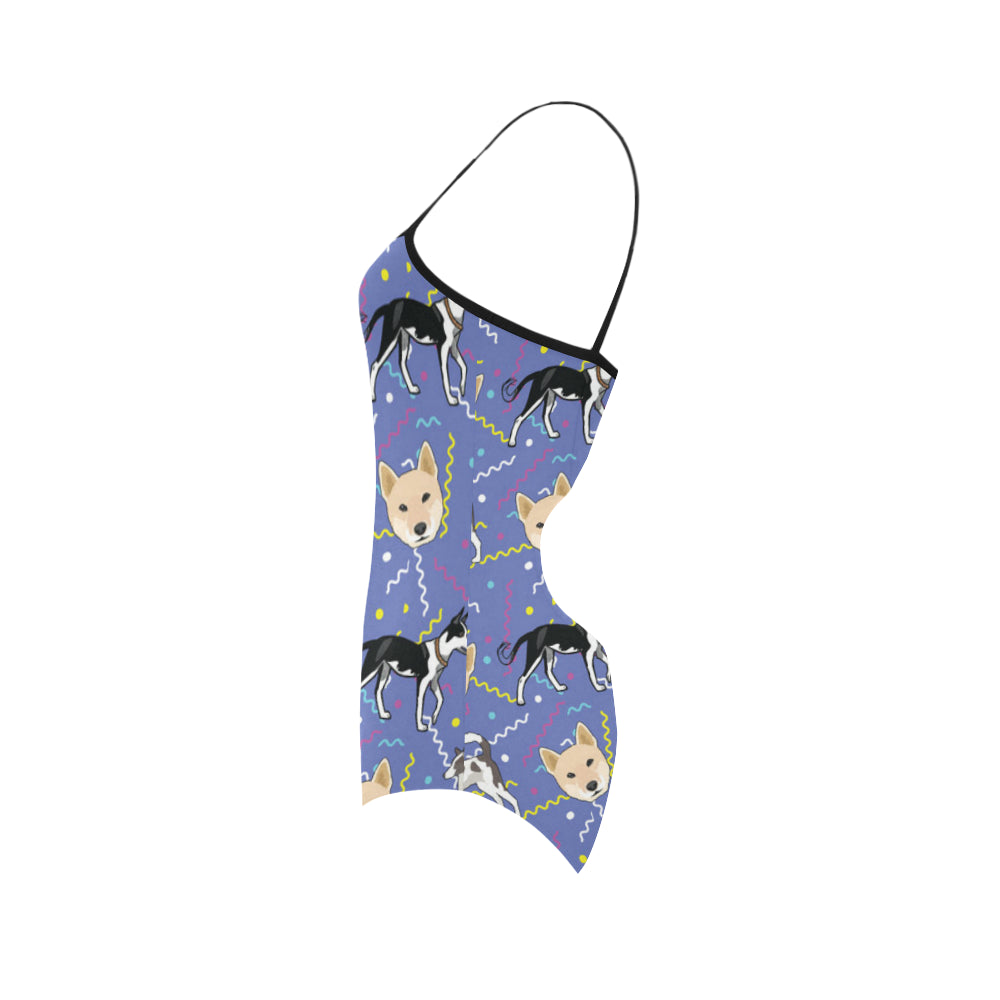 Canaan Dog Strap Swimsuit - TeeAmazing