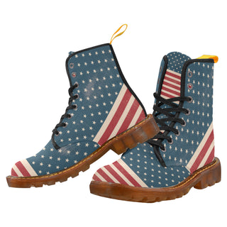 4th July V2 Black Boots For Men - TeeAmazing