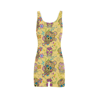 Sugar Skull Classic One Piece Swimwear - TeeAmazing