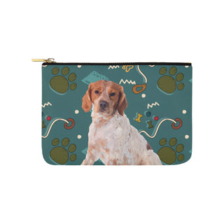 Brittany Spaniel Dog Carry-All Pouch 9.5x6 - TeeAmazing