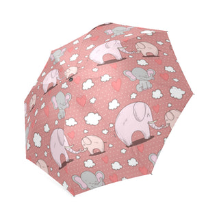 Elephant Pattern Foldable Umbrella - TeeAmazing