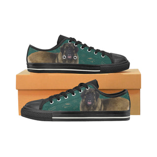 Leonburger Dog Black Low Top Canvas Shoes for Kid - TeeAmazing