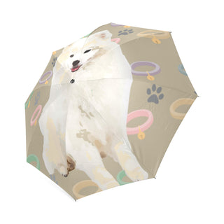American Eskimo Dog Foldable Umbrella - TeeAmazing