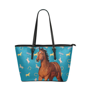 Horse Leather Tote Bag/Small - TeeAmazing