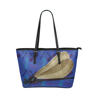 Dragonfly Leather Tote Bag/Small - TeeAmazing
