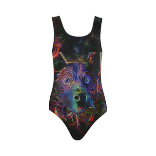 Australian Cattle Dog Glow Design 1 Vest One Piece Swimsuit - TeeAmazing