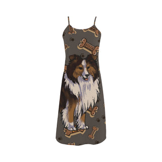 Shetland Sheepdog Dog Alcestis Slip Dress - TeeAmazing