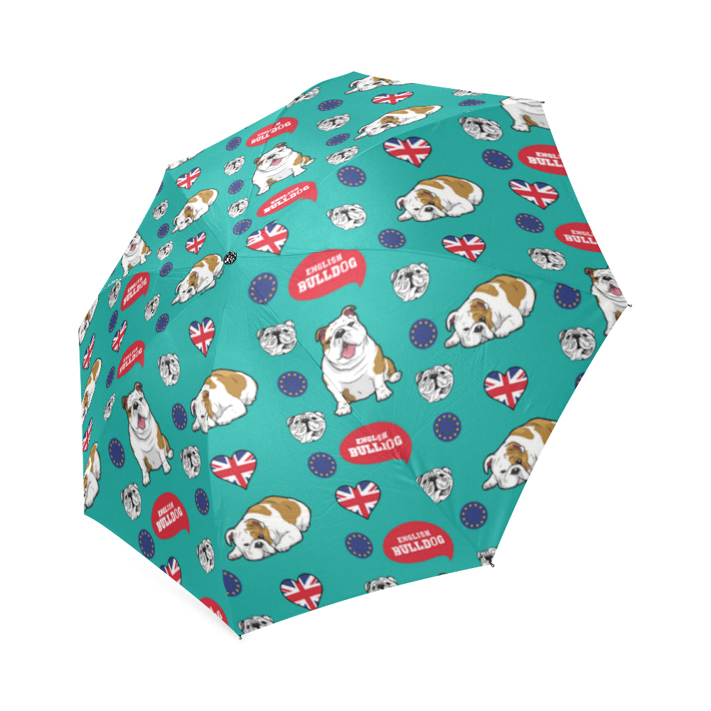 English Bulldog Foldable Umbrella - TeeAmazing