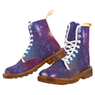 Galaxy White Boots For Men - TeeAmazing