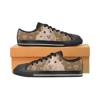 Hamster Black Canvas Women's Shoes/Large Size - TeeAmazing