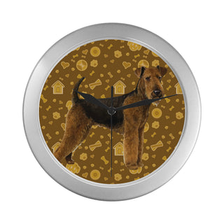 Welsh Terrier Dog Silver Color Wall Clock - TeeAmazing