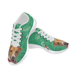 Jack Russell Terrier Lover White Sneakers for Women - TeeAmazing