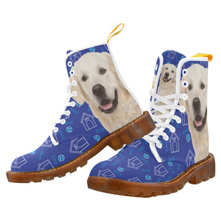 Labrador Retriever White Boots For Men - TeeAmazing