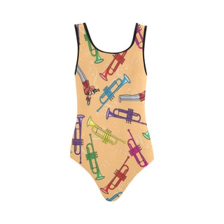 Marching Band Pattern Vest One Piece Swimsuit - TeeAmazing