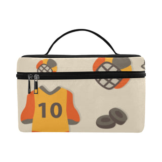 Hockey Pattern Cosmetic Bag/Large - TeeAmazing