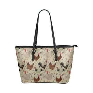 Chicken Leather Tote Bag/Small - TeeAmazing