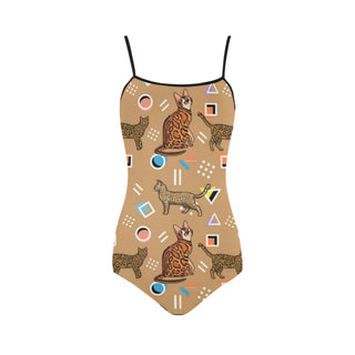 Bengal Cat Strap Swimsuit - TeeAmazing