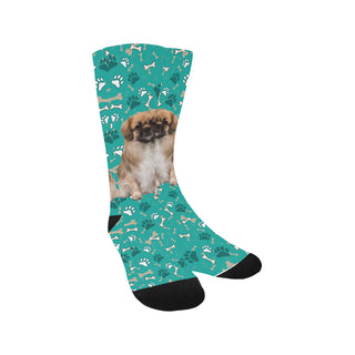 Tibetan Spaniel Trouser Socks - TeeAmazing