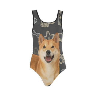 Shiba Inu Dog Vest One Piece Swimsuit - TeeAmazing