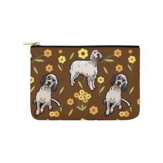 English Setter Flower Carry-All Pouch 9.5''x6'' - TeeAmazing