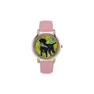 Black Lab Women's Rose Gold Leather Strap Watch - TeeAmazing