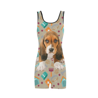 Basset Hound Classic One Piece Swimwear - TeeAmazing