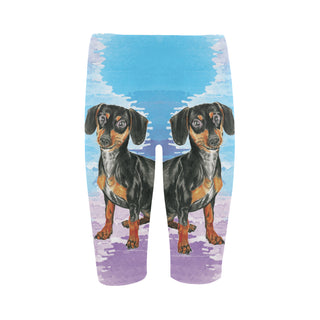 Dachshund Water Colour No.1 Hestia Cropped Leggings - TeeAmazing