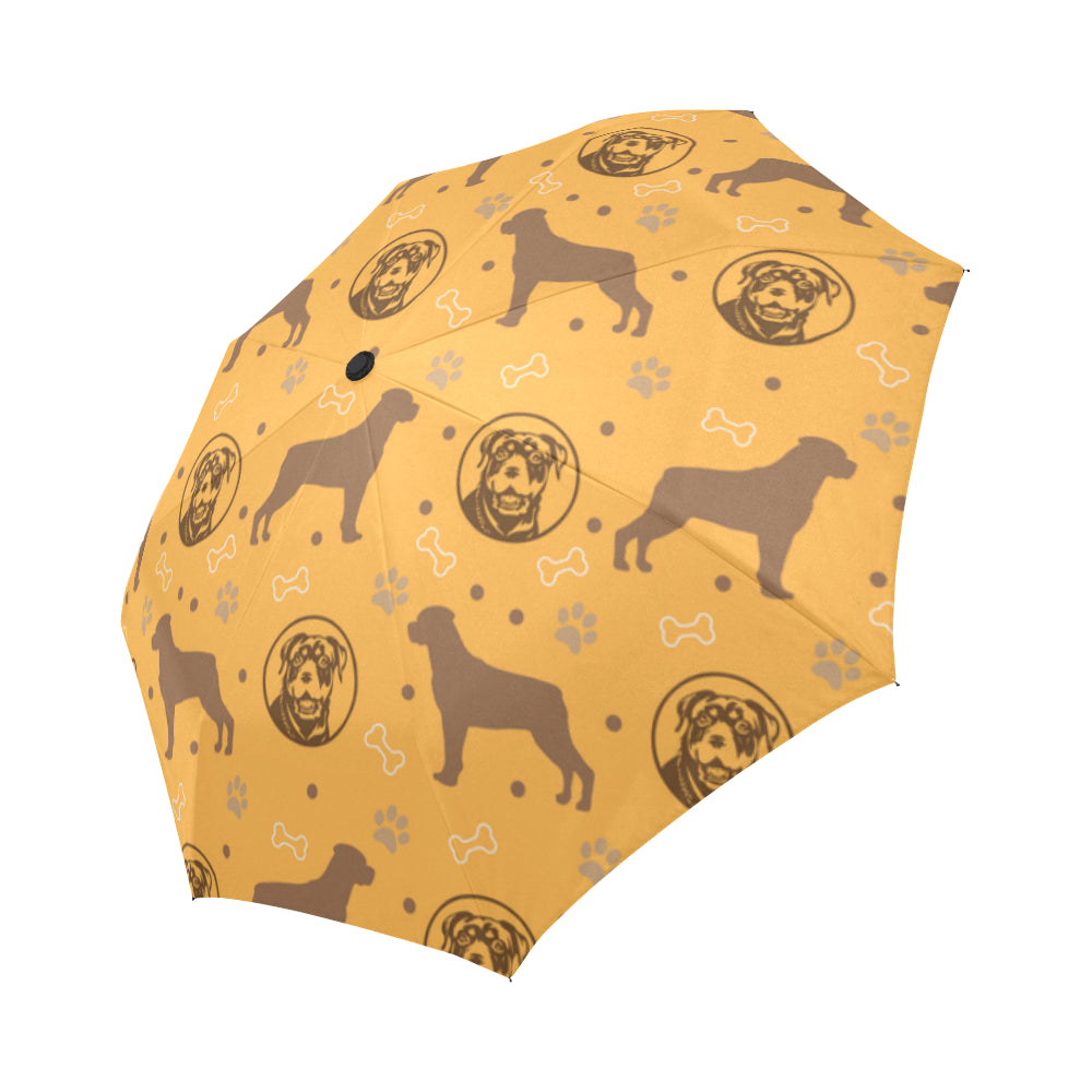 Rottweiler Pattern Auto-Foldable Umbrella - TeeAmazing