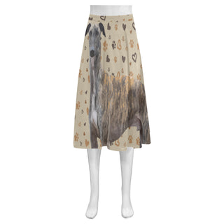 Smart Greyhound Mnemosyne Women's Crepe Skirt (Model D16) - TeeAmazing
