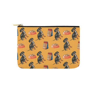 Dachshund Water Colour Pattern No.1 Carry-All Pouch 9.5x6 - TeeAmazing