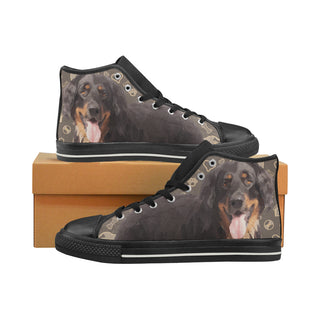 Hovawart Dog Black Women's Classic High Top Canvas Shoes - TeeAmazing