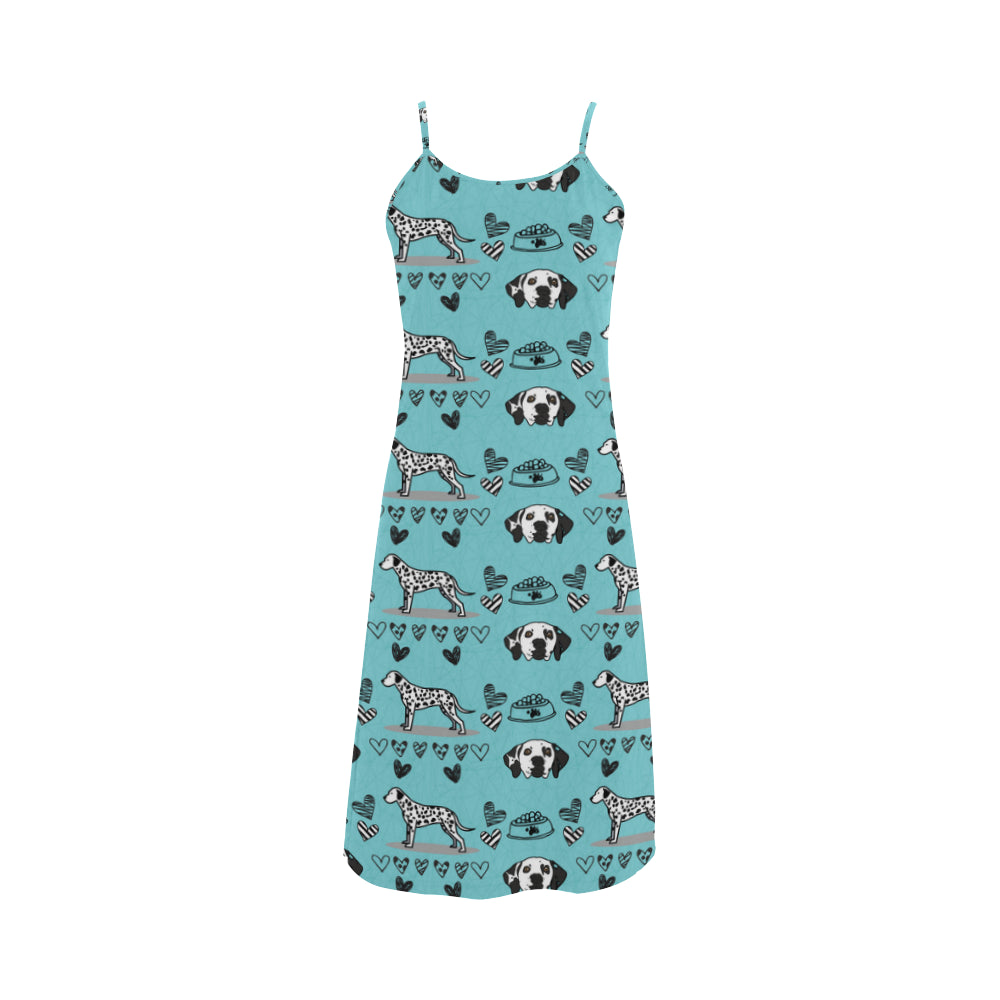Dalmatian Pattern Alcestis Slip Dress - TeeAmazing