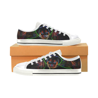 Rottweiler Glow Design 3 White Women's Classic Canvas Shoes - TeeAmazing