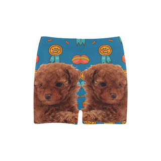 Baby Poodle Dog Briseis Skinny Shorts (Model L04) - TeeAmazing