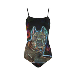 Cane Corso Glow Design 1 Strap Swimsuit - TeeAmazing