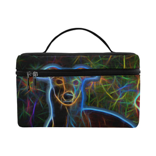 Italian Greyhound Glow Design 1 Cosmetic Bag/Large - TeeAmazing