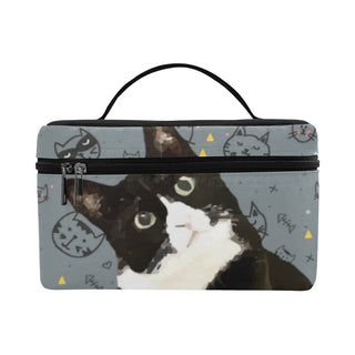 Tuxedo Cat Cosmetic Bag/Large - TeeAmazing
