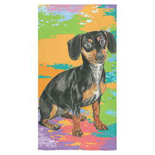 Dachshund Water Colour No.2 Bath Towel 30"x56" - TeeAmazing