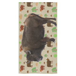 Bison Bath Towel 30"x56" - TeeAmazing