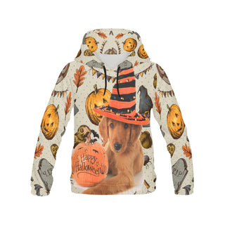 Golden Retriever Halloween All Over Print Hoodie for Women - TeeAmazing