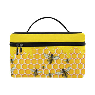 Bee Pattern Cosmetic Bag/Large - TeeAmazing