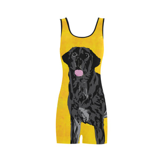 Black Labrador Classic One Piece Swimwear - TeeAmazing
