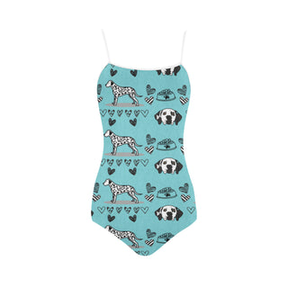 Dalmatian Pattern Strap Swimsuit - TeeAmazing