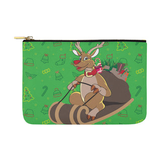 Reindeer Christmas Carry-All Pouch 12.5x8.5 - TeeAmazing